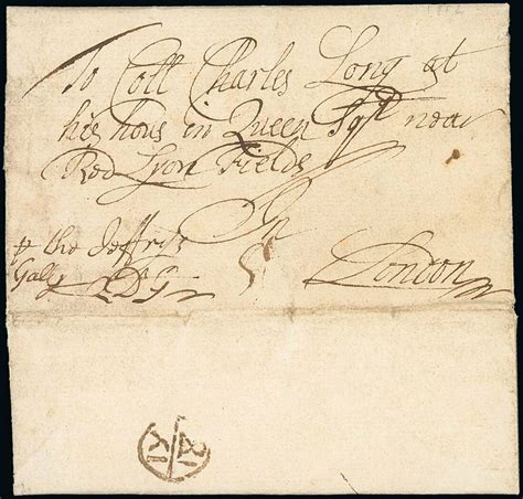 13 18th Century Overseas Ship Letters 1712 31 May Entire Letter