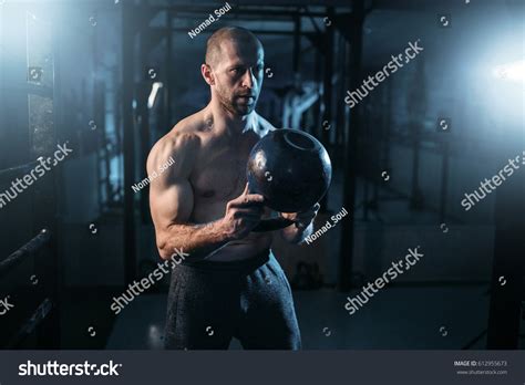 Strong Weightlifter Workout Weight Gym Stock Photo 612955673 Shutterstock