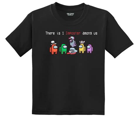 Among Us T Shirt For Kid Popular Among Us Game Tees Etsy