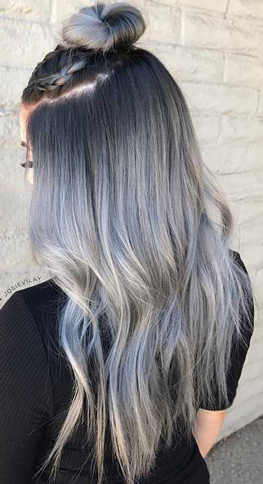 Silver Hair Color Ideas Trends For StayGlam In Silver Ombre Hair Brown Ombre