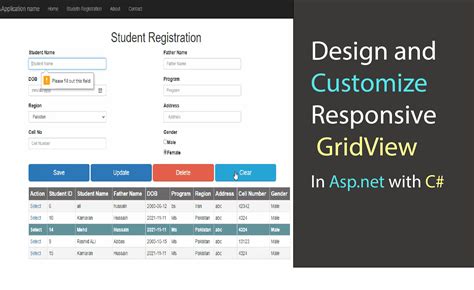 Grid View Templates In Asp Net Gridview Custom Css Style Example In Asp
