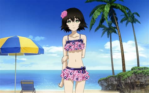 1600x1200 Resolution Female Anime Character With Bikini Hd Wallpaper Wallpaper Flare