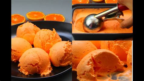 Orange Ice Cream Recipe। Homemade Orange Ice Cream। Without Ice Cream
