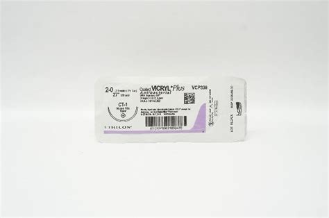 Ethicon Vcp339 2 0 Coated Vicryl Plus Ct 1 Taper 36mm 12c 27inch