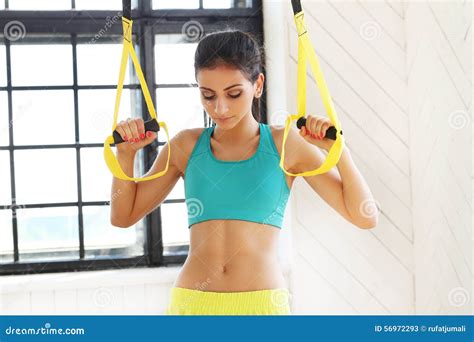 Gril At Gym Stock Image Image Of Figure Clothes Exercise 56972293