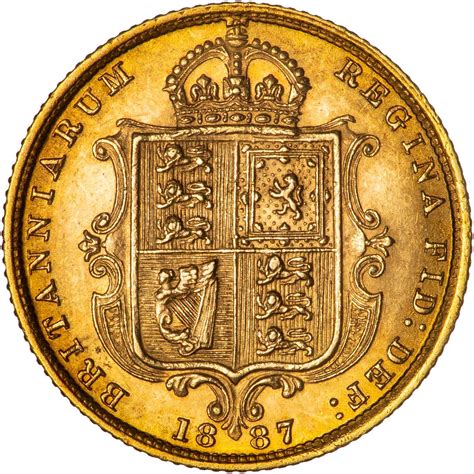 1887 Gold Half Sovereign Jubilee Head London Chards