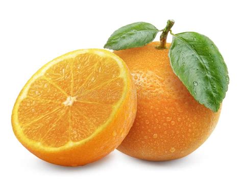 Fruit Orange Disolement Sur Le Fond Blanc Image Stock Image Du Doux