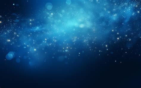 Premium Ai Image Abstract Blue Dust Particles Background