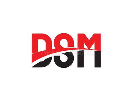 Dsm Letter Initial Logo Design Vector Illustration Stock Vector