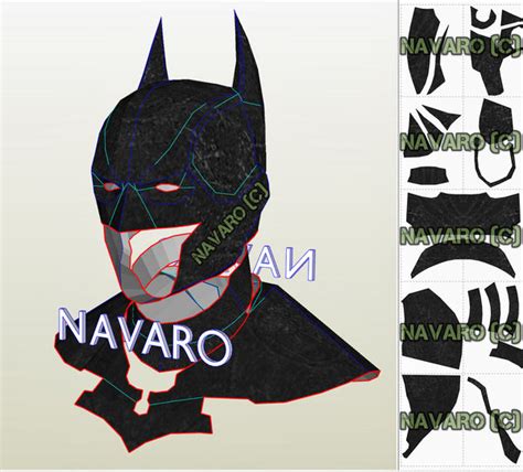 Batman Arkham Origins Eva Foam Template Batman Armor Pepakura Navaro