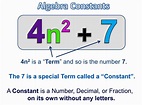 Algebra Terms and Expressions | Passy's World of Mathematics