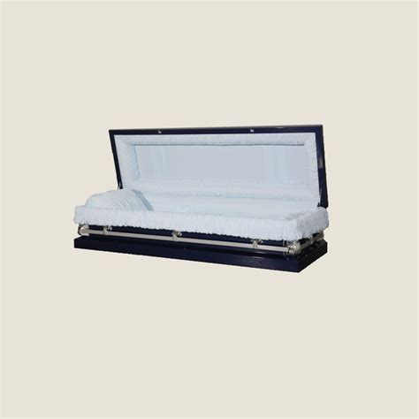 20 Gauge Non Gasketed Full Couch Cobalt Blue Casket A Monument