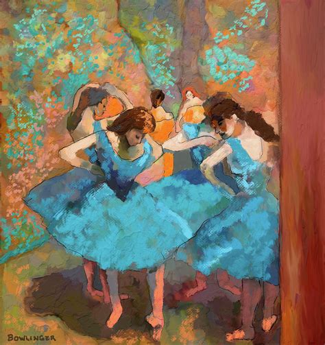 Blue Dancers Digital Art By Scott Bowlinger Fine Art America