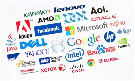 The Top Computer Companies In The World Editorial Stock Image Image