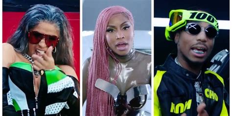 Watch Nicki Minaj Cardi B And Migos In New Motorsport Video Pitchfork