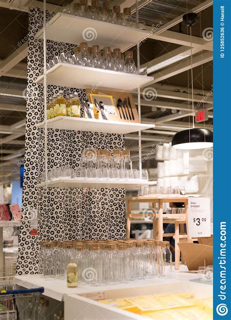 A Sample Of The Interior In IKEA Store, Shop Discount 50% Price Off