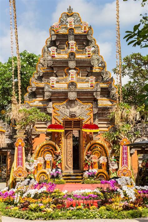 Temple And Garden Of The Ubud Palace Stock Image Image