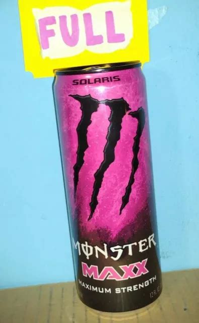 Rare Monster Energy Drink Maxx Solaris One 1x Full Sealed Unopened