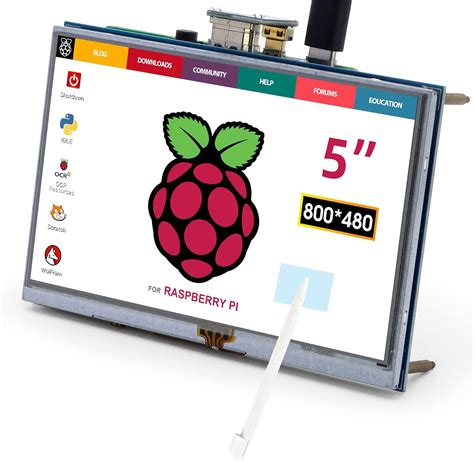 ELECROW Monitor Touchscreen Raspberry Pi Da 5 Pollici 800x480 Display