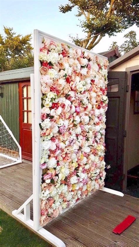 Measures Approx 90inches X 60inches This Flower Wall Comes With A Stand