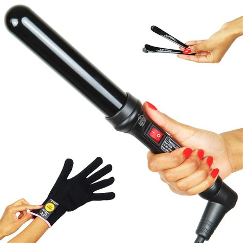 Le Angelique 125 Inch Large Barrel Ceramic Curling Wand For Long Hair