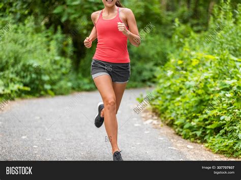 Running Woman Jogging Image And Photo Free Trial Bigstock