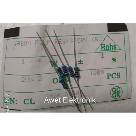 Jual Resistor 2k2 Ohm 14 Watt Resistor 2k2 14w Resistor 2k2 14 Watt