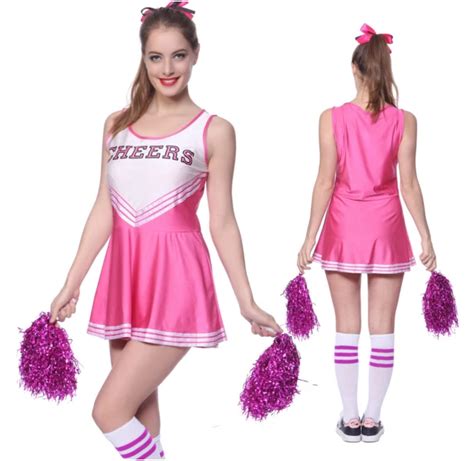 moonight cheer uniform fancy dress high school musical cheerleader costume without pom poms xs