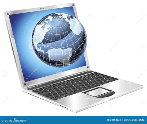 Laptop Globe Concept Stock Vector Illustration Of Blue 20160831