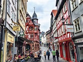 Walking Along The Meandering Streets of Marburg, Germany