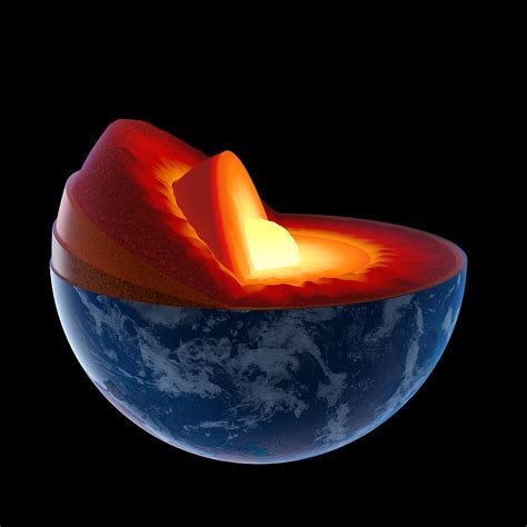 Earth Core Structure Isolated Photograph By Johan Swanepoel