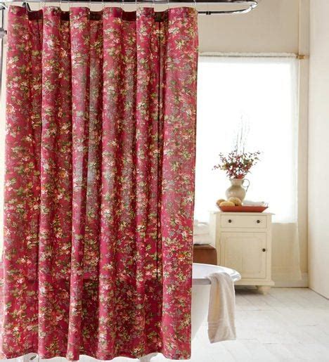 Cotton Floral Shower Curtain Plowhearth