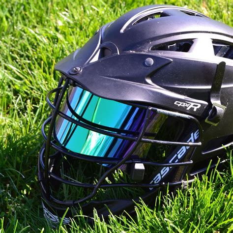 Great Looking Shot Of A ️shoc Visor In A Cascade R Lacrosse Helmet
