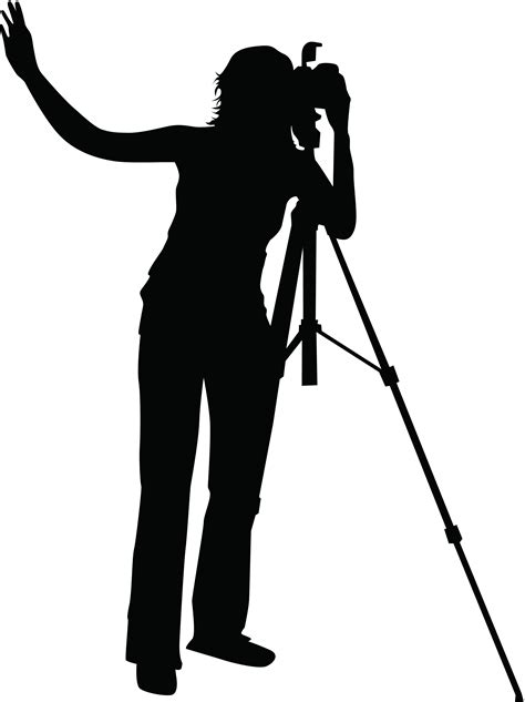 Photography Photographer Camera Operator Silhouette Png Download