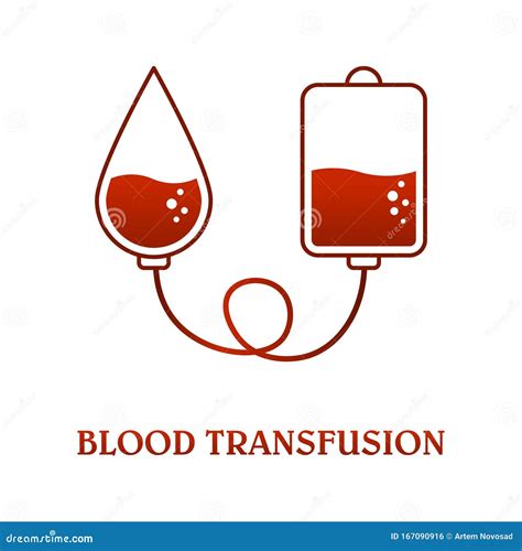 Blood Transfusion Icon Image Of A Package For Blood And A Drop Of