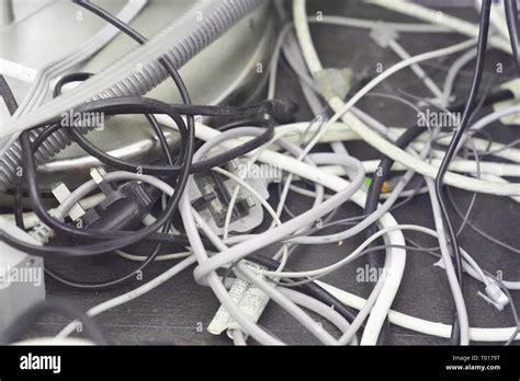 Messy Wires Hi Res Stock Photography And Images Alamy