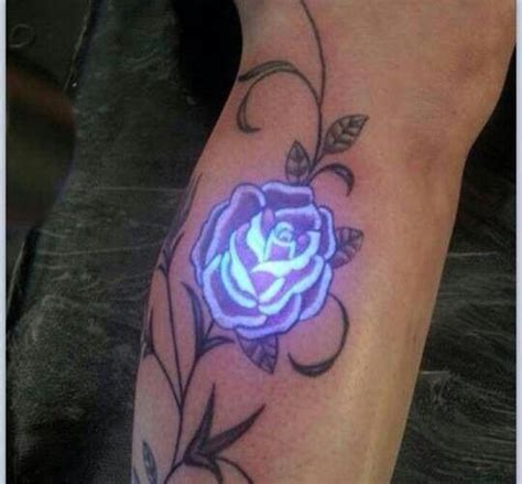 Tattoo kits, needles & machines. Glow in the dark tattoo | Purple tattoos, Purple rose ...