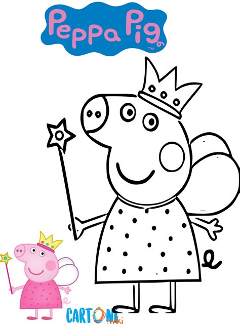 Kreate kids colora, con i pennarelli peppa pig e la sua famiglia in viaggio! Colora Peppa Pig fatina - Cartoni animati