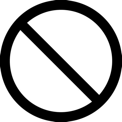 Not Allowed Symbol Svg Png Icon Free Download (#28789 ...