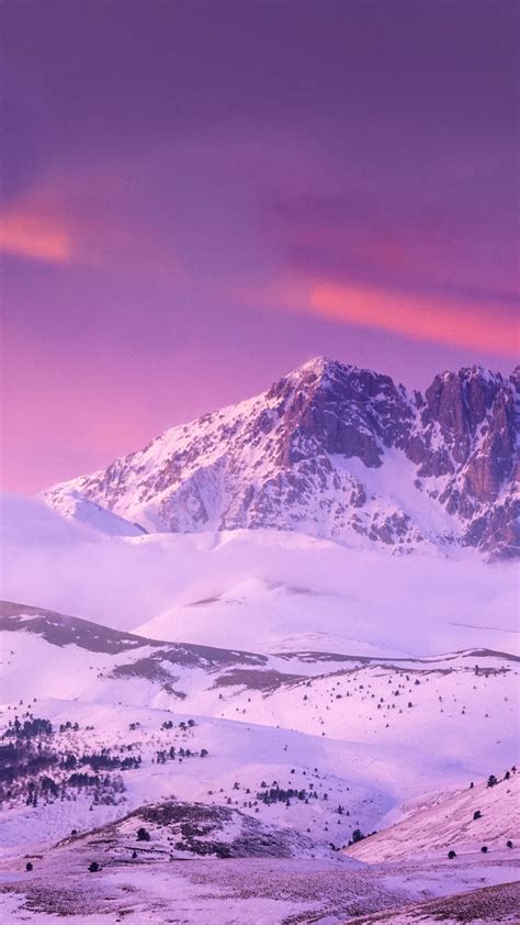 Top Of Gran Sasso Mountain At Sunset Calascio Laquila