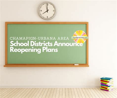Champaign Urbana Area School Districts Announce Reopening Plans