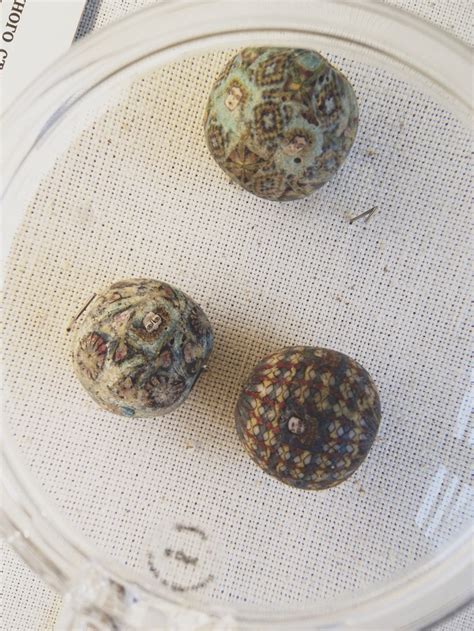Beads Of Mosaic Glass Mediterranean Or Alexandria Egypt 1st Century A D Hermitage Museum