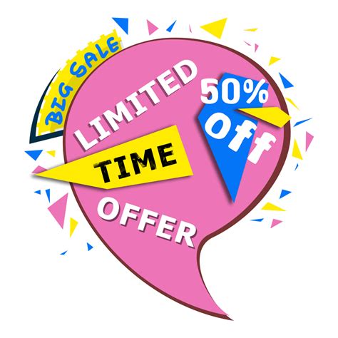 Colorful Limited Time Offer Png Image Wowpngcom Png Images Image Png