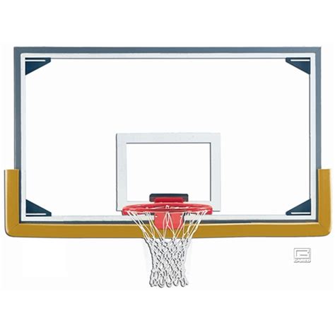 Gared 48 Inch X 72 Inch Tall Competition Glass Backboard Steel Frame