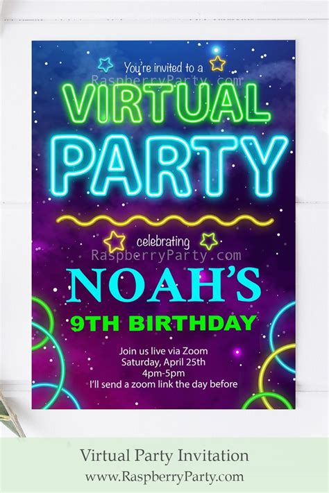 Rather than only mourning a person's departure from this life program sample and order of service. Virtual Party Invitation in 2020 | Birthday invitations, Virtual invitations, Virtual party