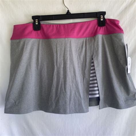 Bolle Tennis Skirt Xl High Performance Gray Pickleball Skort Ebay