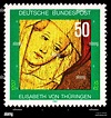 German postage stamp (1981) : Elisabeth von Thuringen - Saint Elizabeth ...