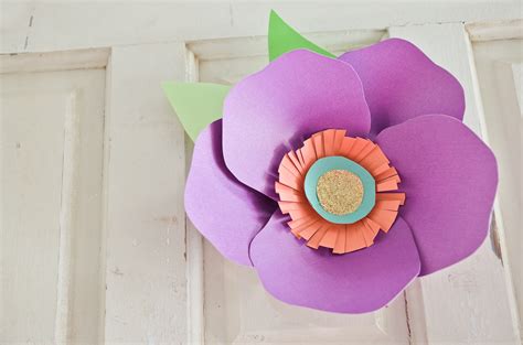 Diy Hand Cut Paper Flowers Project Nursery