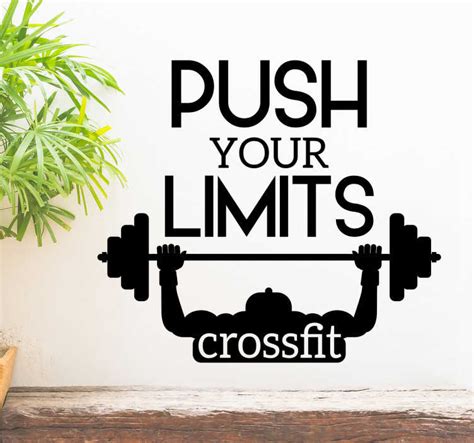 Crossfit Gym Motivational Sticker Tenstickers