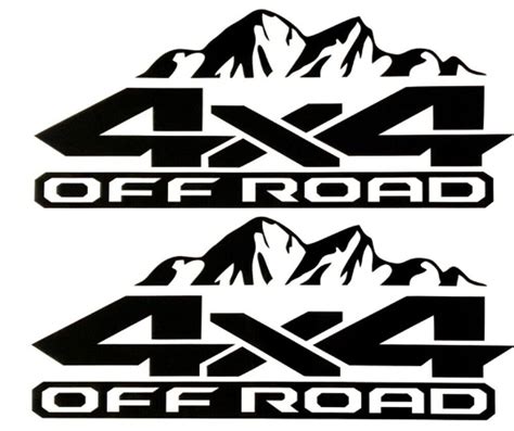 4x4 Off Road Decal Sticker For Dodge Ram 1500 2500 Dakota Truck